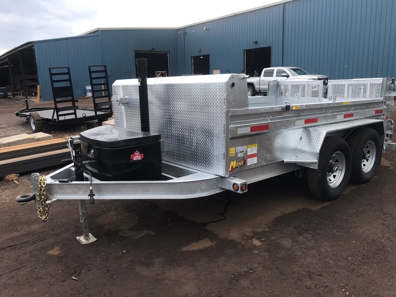 2025 Miska 7 Ton Galvanized Dump Trailer